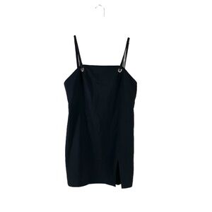 NBD Black Grommet Mini Dress SZ L